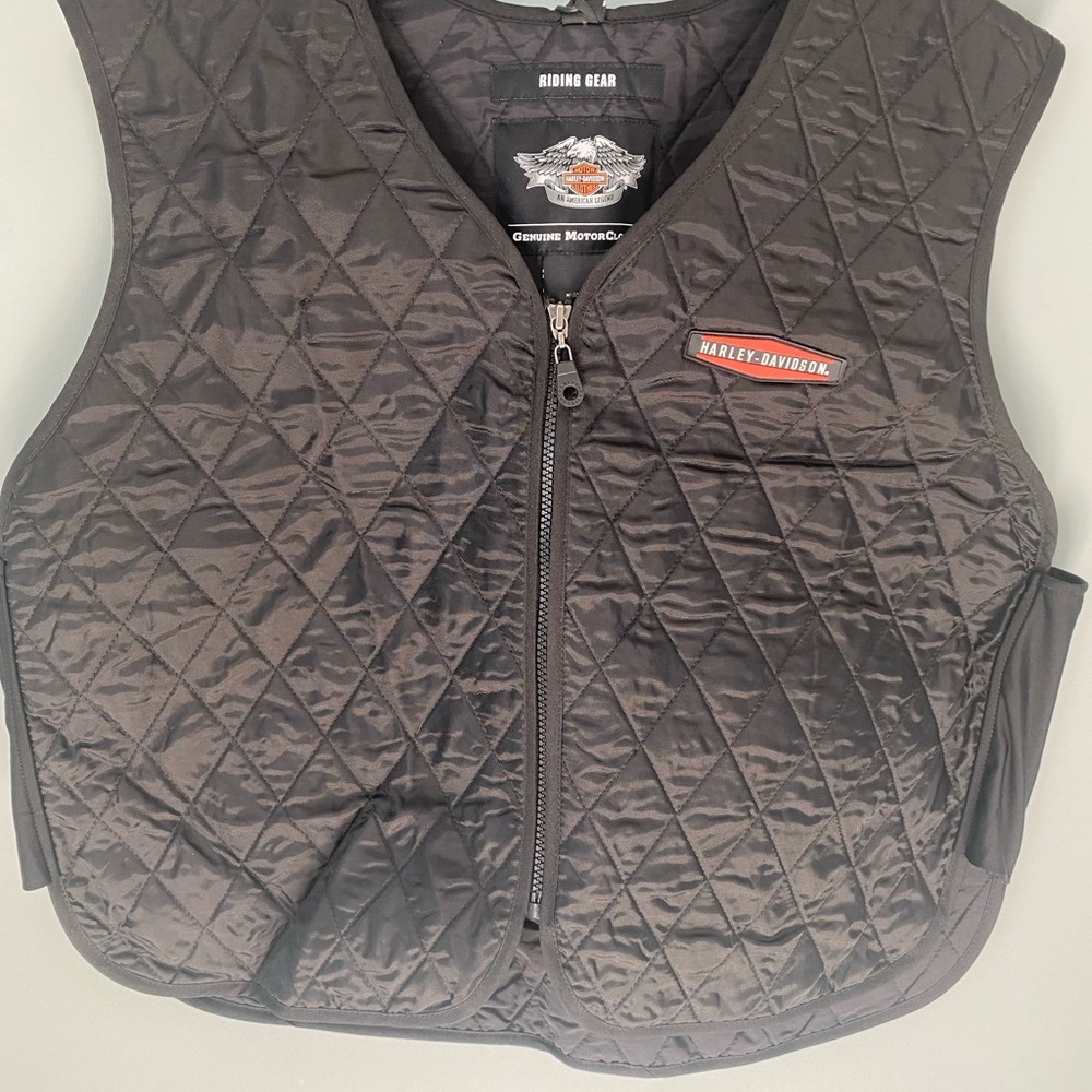 Harley-Davidson Black Quilted Vest w/cooling technology